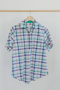 Check Linen/Cotton Blend Shirt - Hide and Seek Clothing
