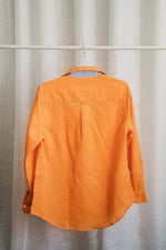 Load image into Gallery viewer, Orange Linen/Cotton Blend Shirt - Hide and Seek Clothing
