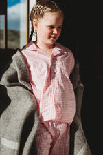 Load image into Gallery viewer, Pink Gingham Pyjamas - Hide and Seek Clothing
