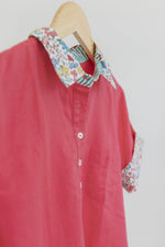 Load image into Gallery viewer, Watermelon Pink Linen/Cotton Blend Shirt - Hide and Seek Clothing
