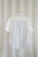 Load image into Gallery viewer, White with Stripe Back Linen Shirt - Hide and Seek Clothing
